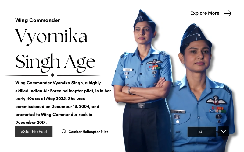 Wing Commander Vyomika Singh Age: Complete Career Profile Vyomika Singh Age